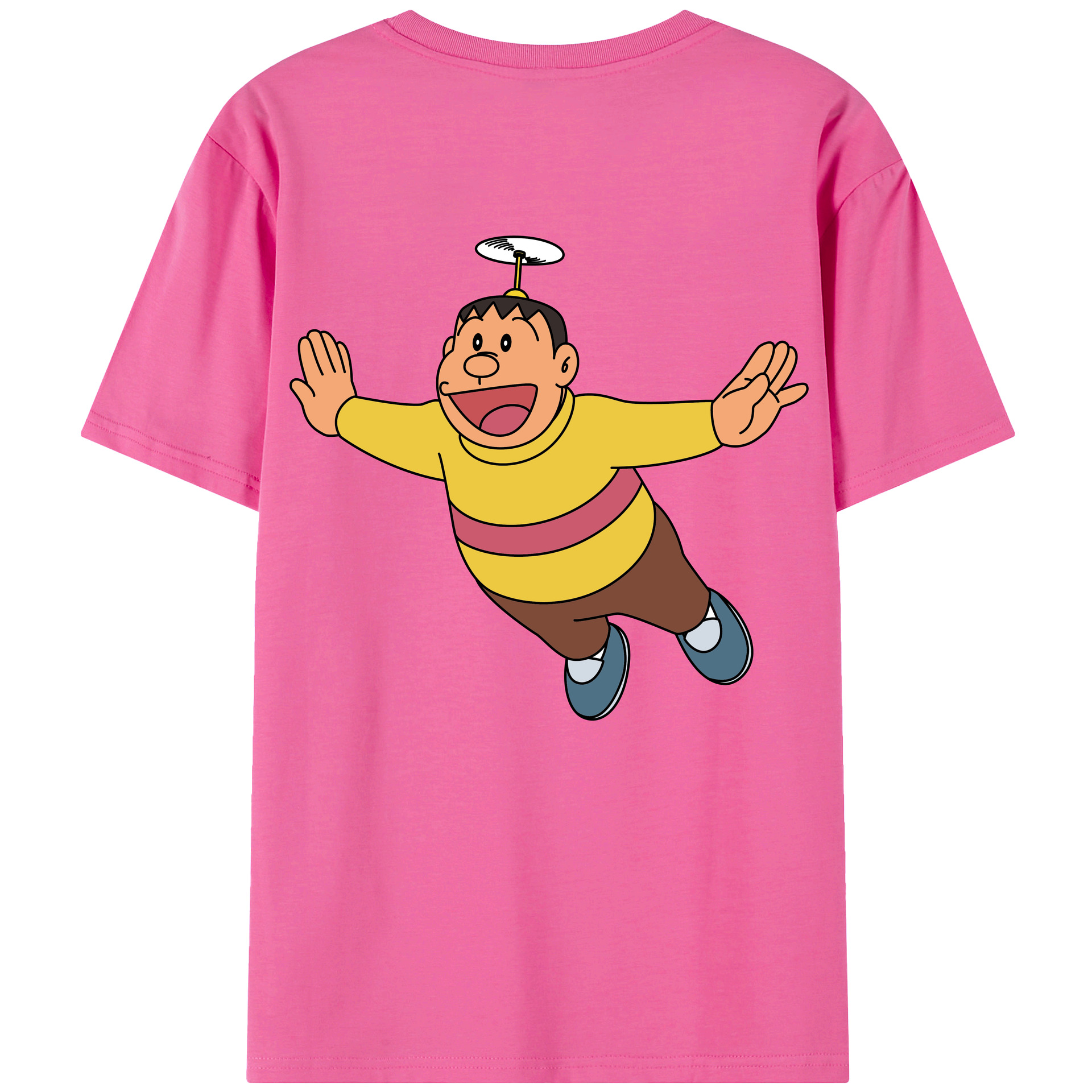 （画像用） ドラえもん 剛田武 Doraemon Gouta Takeshi レディース半袖Tシャツ(バックプリント)